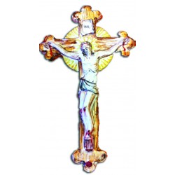 Crocifisso grande in ceramica