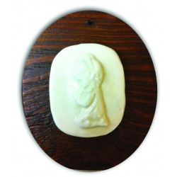 Capezzale bambino in legno e ceramica (bianco)