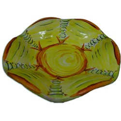 Centrotavola con sfondo giallo