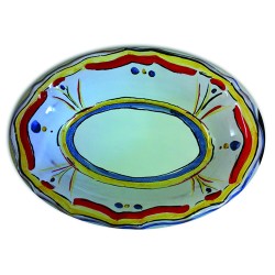 Centrotavola con bordi rossi
