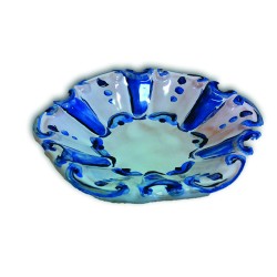 Centrotavola con dipinti blue