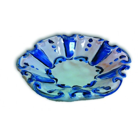 Centrotavola con dipinti blue