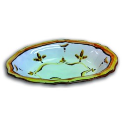 Centrotavola con bordi arancio