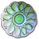 Centrotavola uovo con decorazione verde