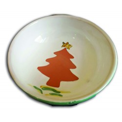 Piatto tondo con albero di Natale