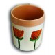 Bicchiere con fiori