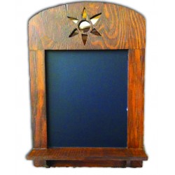 Lavagna in legno (marrone con stella)
