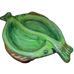 Antipastiera doppio-pesce grande (base verde)