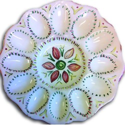 Antipastiera uova con fiore centrale